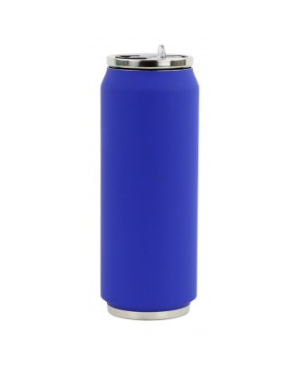 Cutie izoterma cu pai, 500 ml, model Navy, colectia Soft touch - YOKO DESIGN